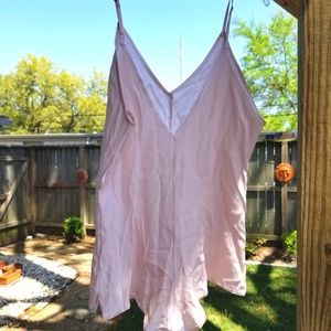 Pink silk onesie by Naked Princess S/M